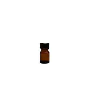 10mL Amber Wide Mouth Packer w/20-400 Black Phenolic Poly Cone Lined Cap {Precleaned} (720/cs)
