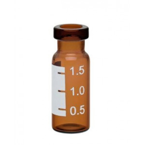 2mL Amber Crimp ID Vial w/Numbered Marking Patch {12x32mm} (100/pk)
