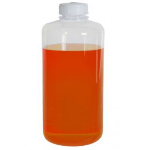 1000mL Narrow Mouth Teflon FEP Bottle, 38mm TEFZEL ETFE Screw Thread Closure (4/cs)