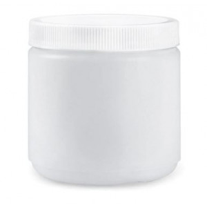 16oz Natural PP Straight Sided Jar Assembled w/89-400 F-217 Lined Cap (180/cs)