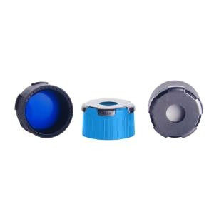 18 MM BlueMAG PP CAP White Silicone /Blue PTFE; 0.060" (100pk)