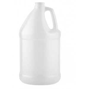 128oz (1 gallon) Natural HDPE Bleach Style Jug Assembled w/38-400 F-217 Lined Cap, Certified (24/cs)