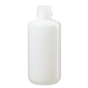 1000mL Narrow Mouth HDPE IP2 Bottle, 38-430 PP Screw Thread Closure (24/cs)