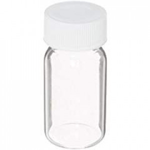 20mL Clear Screw Thread Vial 27.5 x 57mm Assembled with 24-400 Solid Top PTFE Lined Cap (100/pk)
