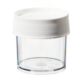 125mL Wide Mouth Polycarbonate Straight Sided Jar, 70mm PP Screw Thread Closure (24/cs)