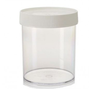 1000mL Wide Mouth Polycarbonate Straight Sided Jar, 120mm PP Screw Thread Closure (16/cs)