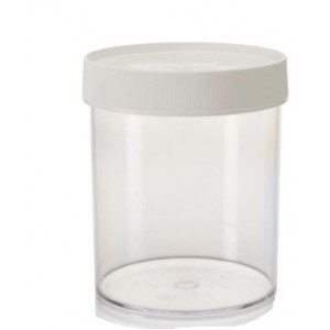 1000mL Wide Mouth PPCO Straight Sided Jar, 120mm PP Screw Thread Closure (24/cs)