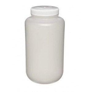 4L Large Wide Mouth HDPE Bottle, 100-415 PP Screw Thread Closure (6/cs)