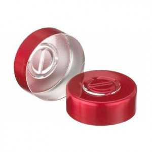 Red Aluminum Center Disc Tear Out Seal (1000/cs)
