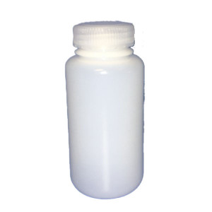 250ml SMART Natural HDPE Leakproof Wide Mouth Bottle w/43-415 Linerless Cap w/Assembled Only, Repack (12/Pack, 72/Case)