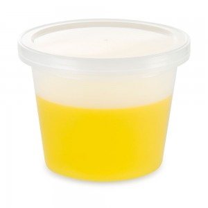 Container, Multi-Purpose, PE, Economy Style, 172oz, (5160mL), Separate Snap Lid, Natural, 10/Unit