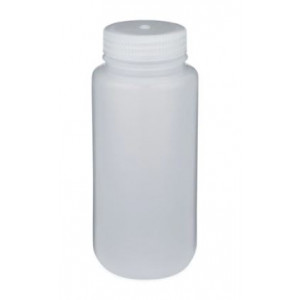 500mL Wide Mouth HDPE Bottle, 53-415 PP Screw Thread Closure {Packaging Grade} (125/cs)