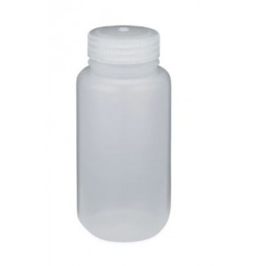 250mL Wide Mouth HDPE Bottle, 43-415 PP Screw Thread Closure {Packaging Grade} (250/cs)