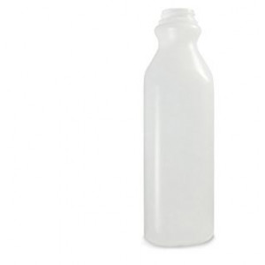 32oz Tall Natural HDPE Juice Style Bottle Assembled w/38-400 F-217 Lined Cap (216/cs)