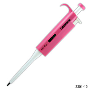 Pipette, Diamond, Adjustable Volume, 0.5 - 10uL, Pink