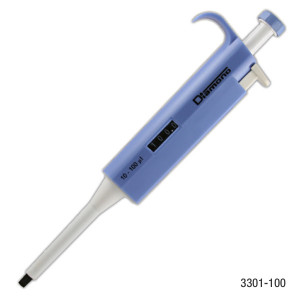 Pipette, Diamond, Adjustable Volume, 10 - 100uL, Blue