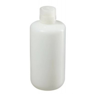 1000mL Low Particulate Narrow Mouth HDPE Bottle, 24-415 PP Screw Thread Closure, Certified (24/cs)