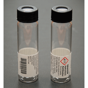 40mL Clear VOA Vial, Open Top White Cap w/2 pc Septa .25ml 1:1 HCL Certified (72cs)