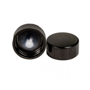 24-400 Black Phenolic Cap w/PolyCone Liner (Each)