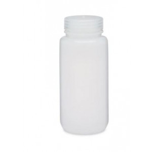 16oz/500mL Natural HDPE WM Packer, w/2.5mL H2SO4, Certified, Bar Coded, Labels (24/cs)