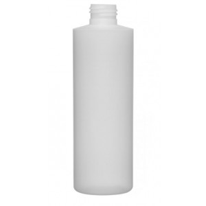 8oz Natural HDPE Cylinder Assembled w/24-410 F-217 Lined Cap (351/cs)