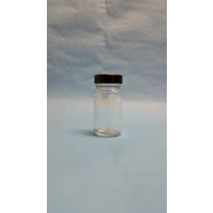 1oz Clear Tall WM Paragon Assembled w/33-400 Black Phenolic Poly Cone Lined Cap (480/cs)