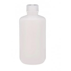 8oz Narrow Mouth HDPE Natural Fluorinated Bottle, Level 5, 28mm PP Cap (72/cs)