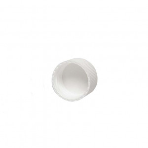38-439mm CLOSURE, PP, WHITE, w/38-439mm Liner,PTFE,.015"