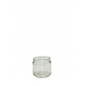 2oz Clear Straight Sided Jar Assembled w/53-400 PTFE Lined Cap, Bar Coded, Certified (24/cs)