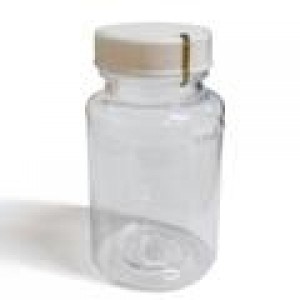 120mL Clear Polystyrene Bottle, 100mL Fill Line, Shrinkwrap,120mL Clear Polystyrene Bottle, no pill,  100mL Fill Line, Shrinkwrap, Sterile (100/cs),
