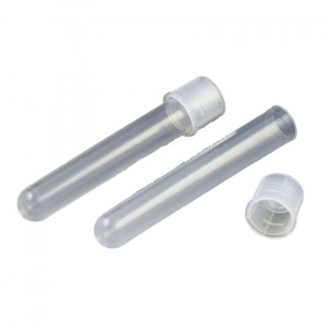 Culture Tube, 12 x 75mm (5mL), PS, with Separate Dual Position Cap, 1000/Unit