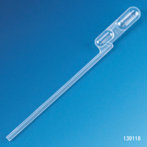 Transfer Pipet, Exact Volume, 250uL (0.25mL), 115mm Long, 500/Pack, 10 Packs/Case