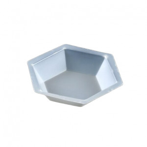 Weighing Dish, Plastic, Hexagonal, Antistatic, 50mL, PS, 500/Unit