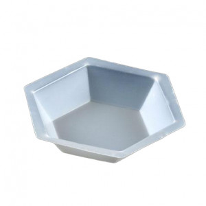 Weighing Dish, Plastic, Hexagonal, Antistatic, 200mL, PS, 500/Unit