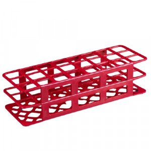 Rack, Tube, 30mm, 24-Place, PP, Red