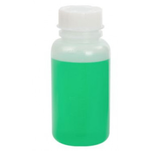 Bottle with Screwcap, Wide Mouth, LDPE, Graduated, 1000mL, 5/Unit