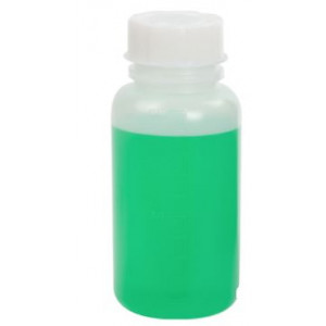 Bottle with Screwcap, Wide Mouth, PP, Graduated, 100mL, 10/Unit