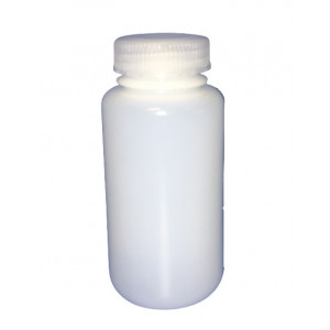 250ml SMART Natural HDPE Leakproof Wide Mouth Bottle w/43-415 Linerless Cap w/Assembled Only, Repack (28/cs)