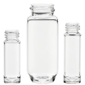 20ml Type I Borosilicate Clear Glass E-Z Ex-Traction Screw Thread Vial (26.5mm D x 67mm H) (100/pk)