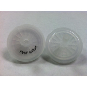 25mm, 0.45um Hydrophobic PVDF Non-Sterile Syringe Filter (100pk)
