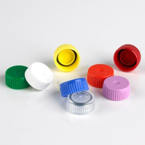 Screw Cap for Microtube, with O-Ring, Blue, 500/Bag, 2 Bags/Unit