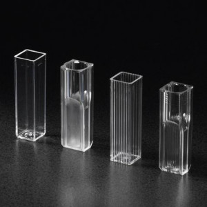 Cuvette, Semi-Micro, 2.5mL, with 2 Clear Sides, UV Grade Polymethylmethacrylate (PMMA), 100/Tray, 5 Trays/Unit