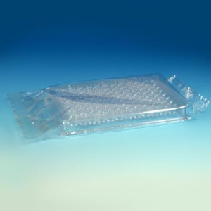 Microtest Plate, 96-Well, V-Bottom, PS, STERILE, Individually Wrapped, 50/Unit