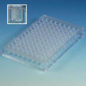 Microtest Plate, 96-Well, Flat Bottom, PS, 50/Unit