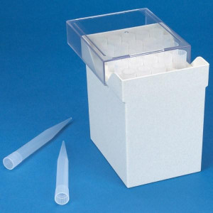 Pipette Tip, 1000 - 10,000uL (1-10mL), Natural, for use with Finnpipette, Brand, Gilson, Socorex & Labsystem, 25/Rack, 4 Racks/Unit
