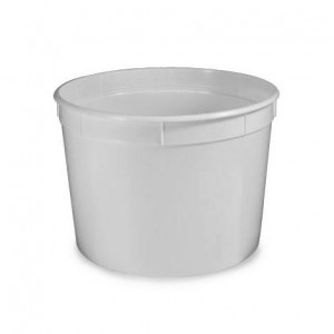 Container, Multi-Purpose, 8oz (240mL), PP, Separate Snap Lid, White, 250/Unit