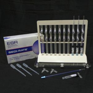 ESR: Sedi-Rate Westergren Starter Kit, (Includes: 100 Test Kit, Rack, Leveling Support, ESR Pipettes & Funnels)