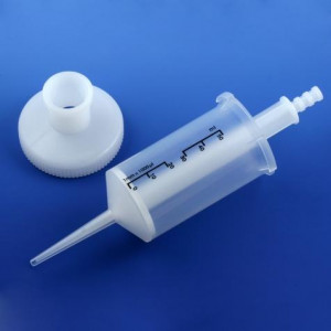 Dispenser Tip for Repeat Volume Pipettors, 50mL, with 4 adapters, 25/Bag, 4 Bags/Unit