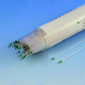 Capillary Tube, Microhematocrit, 100% PLASTIC, Green Tip, Ammonium Heparinized, 100/Vial, 10 Vials/Unit