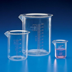 Beaker, PMP (TPX), Molded Graduations, 3000mL, 2/Unit